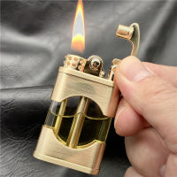 2021 Zorro New Windproof Waterproof Kerosene Lighter with Transparent Oil Tank Creative Retro Grinding Wheel Flint Metal Lighter