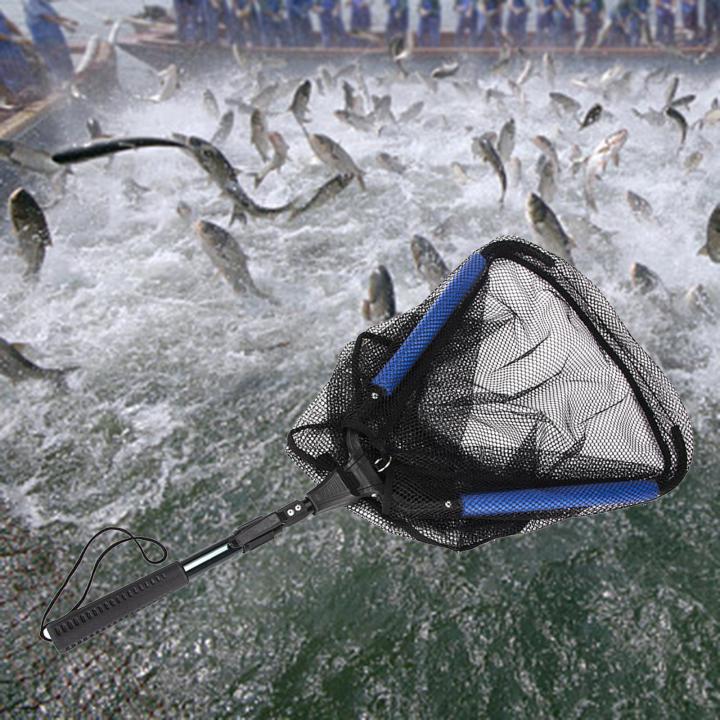 ที่จับเฟรมอลูมิเนียมอัลลอยด์พับได้พับได้ตาข่ายที่ตักปลากล้องส่องทางไกล