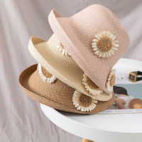 Summer Woman Straw Sun Hat Cap Beach Outing Womens Hats For The Sun Daisy Flower Elegant Womens Summer Panama For Holiday Gift