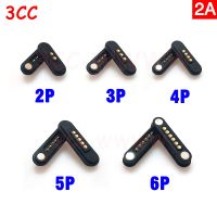 1 Pair 2A Magnetic Pogo Pin Connector 2P 3P 4P 5P 6P Positions Pitch 2.2 MM Spring Loaded Pogopin Male Female Contact Strip