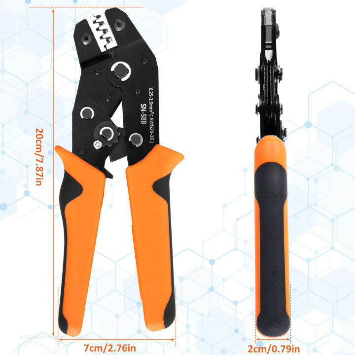 Ratchet Crimping Tool HighCarbon Steel Ratcheting Wire Crimper Premium