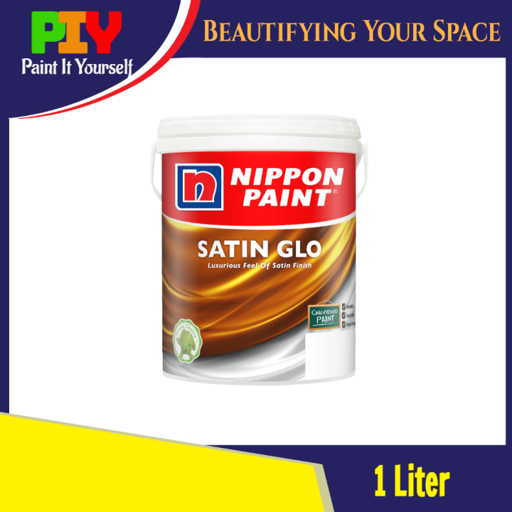 Nippon Paint Satin Glo Interior Wall Paint / Cat Dalam Dinding Rumah 1L