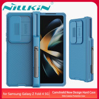 Nillkin สำหรับ เคสโทรศัพท์ Samsung Galaxy Z Fold 4 5G Case Slide Camera Protection Back Cover Privacy Protecting Casing Fashion Hardcase with S Pen Holder(S Pen Not included)