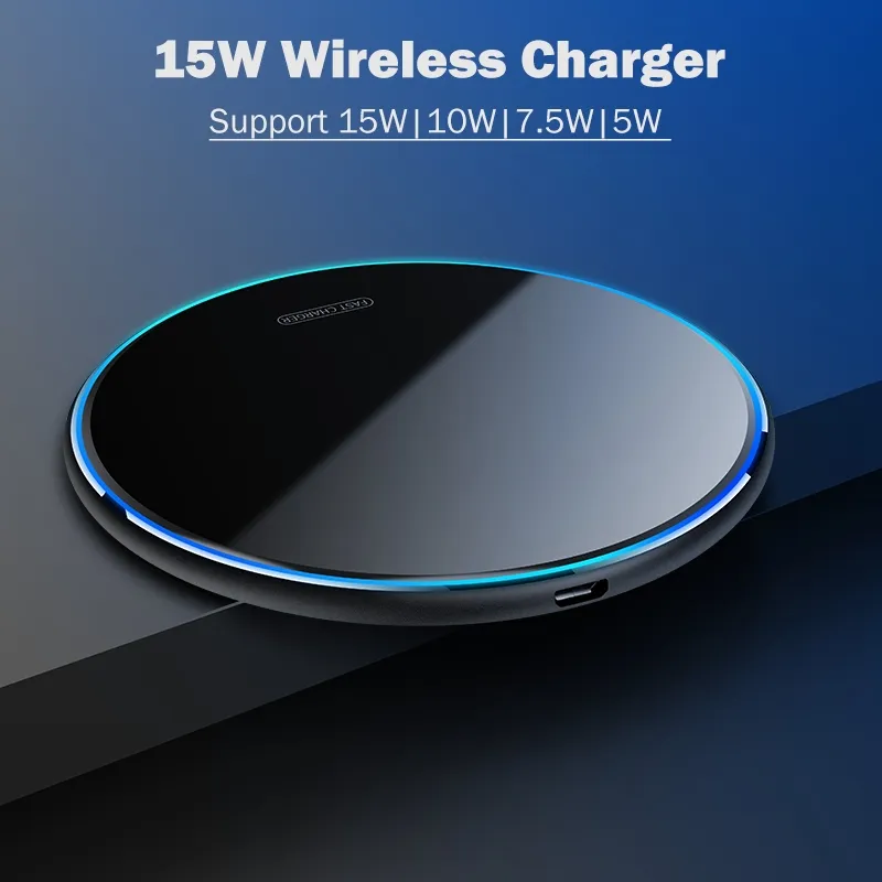 ✥ 15W Fast Qi Wireless Charger for Sony Xperia 1 II III IV Xperia 5 IV Wireless  Charging Pad Acrylic Breathing Light Gift Case 