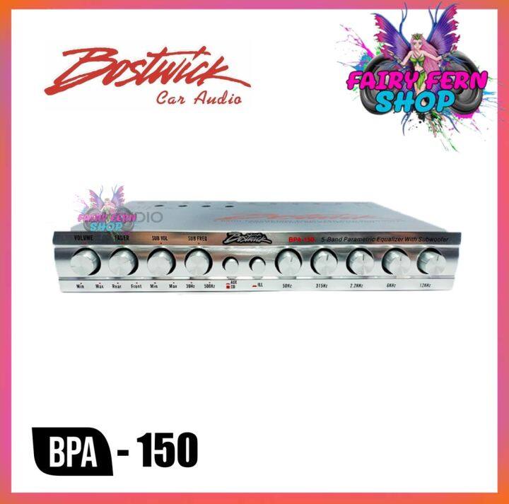 ตัวเทพ-bostwick-ปรีแอมป์-5แบนด์-bpa-150-ปรีแอมป์เสียงดี-เสียงดีๆ-เบสแรงๆ-แยกซับอิสระ-ปรีปรับเสียง-ปรีแอมป์ติดรถยนต์-ปรีแอมป์-เครื่องเสียง