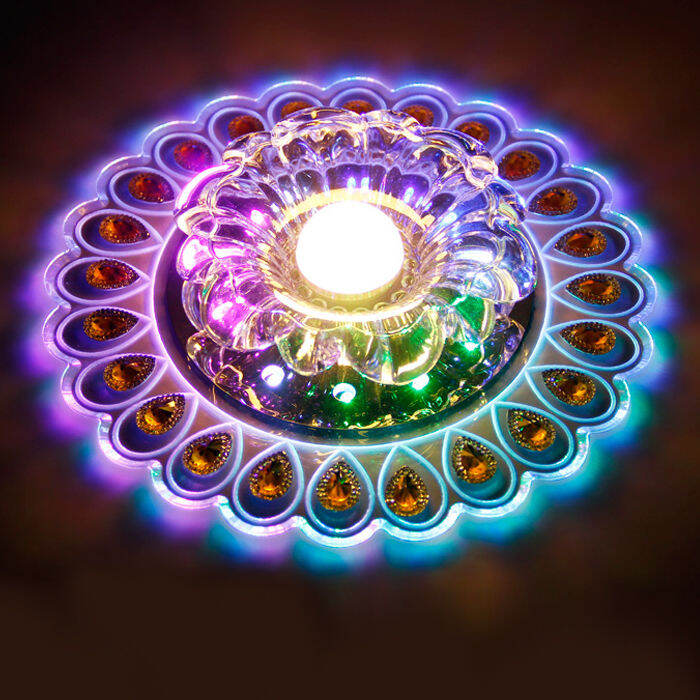 ledCrystal Spotlight round Ceiling Aisle Light Living Room Downlight