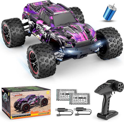 HAIBOXING 1/18 Scale Brushless Fast RC Cars 18859A, 4WD Off-Road Remote Control Trucks 48 KM/H Speed for Adults and Kids Boys, All Terrain Truck Toys Gifts with Two Li-Po Batteries 40+ min Playtime