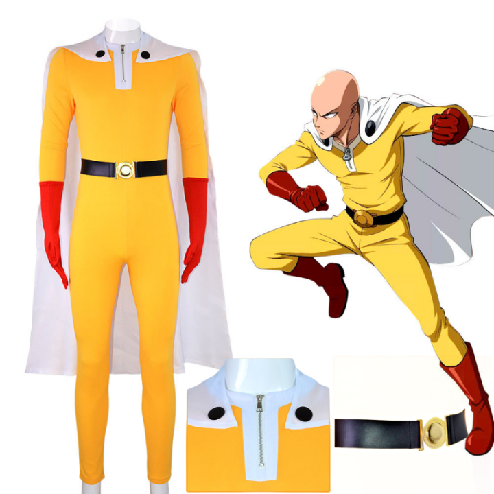 Anime ONE PUNCH-MAN Superhero Saitama Cosplay Neutral Halloween ...