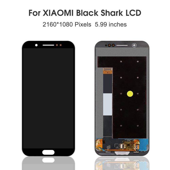 แสดงสำหรับ-xiaomi-black-shark-1ชิ้นส่วนจอสัมผัสแอลซีดีของเครื่องแปลงดิจิทัลทดแทนสำหรับ-xiaomi-blackshark-1หน้าจอ