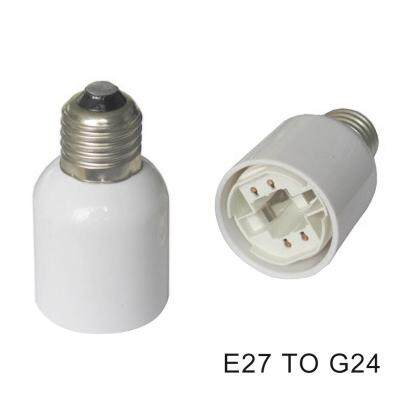 Sanwood®E27เป็นG24หลอดไฟLEDแบบสกรู,ฐานซ็อกเก็ตโคมไฟตัวแปลงอะแดปเตอร์