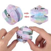 Child Fingertip Anti-stress Spiner Magic Bean Fidget Toy Fun Mind-Tickling Puzzle Toy Rotating Infinity Cube Toys For Kids Gifts