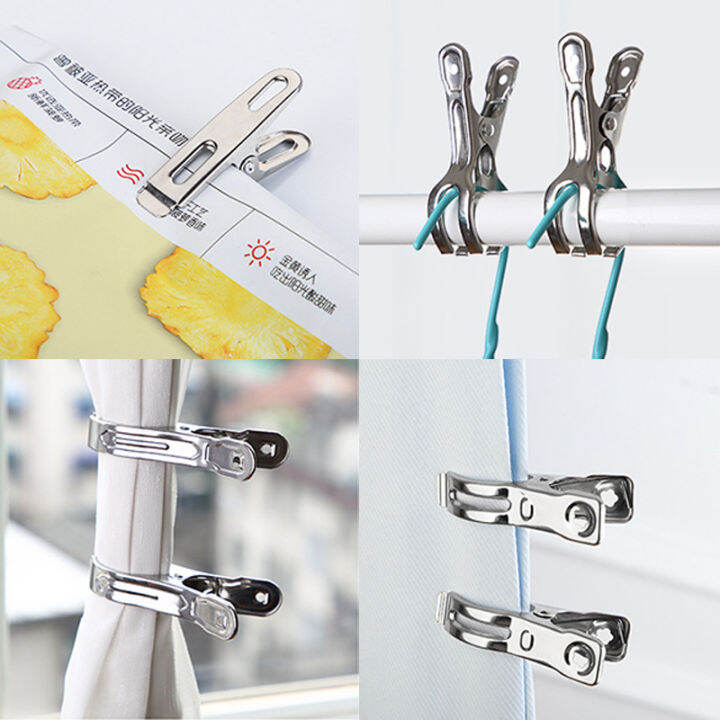 BTTUM Quilt Clamp Laundry Drying Hanger Clothes Peg Metal Clamps Food ...