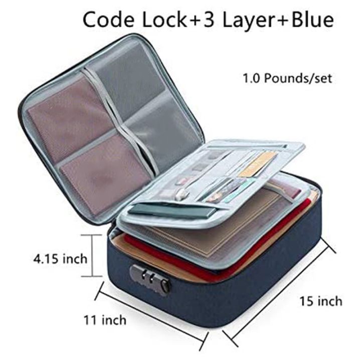 important-file-pocket-holder-document-organizer-box-oxford-waterproof-document-storage-bag-with-safe-code-lock