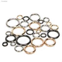 ✙❖ 10pcs Spring O Rings Round Carabiner Snap Clip Trigger Spring Keyrings Buckle O Ring for Bags Purse Shoulder Strap Buckle