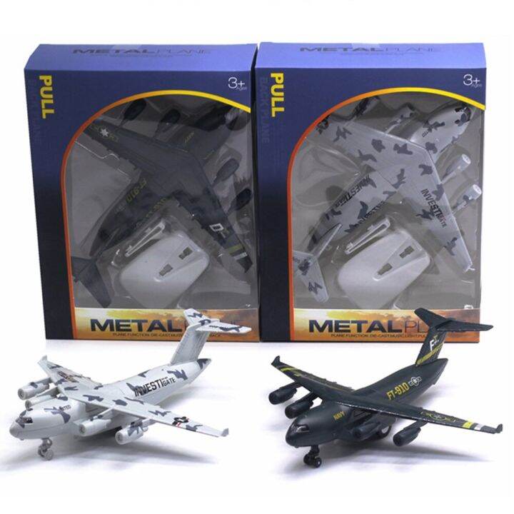 diecast-c17เครื่องบินดึง-lampu-belakang-ของเล่นเพื่อการศึกษาโมเดลเครื่องบินเสียง