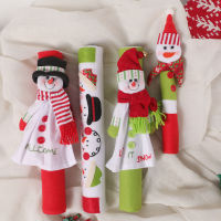 4 Pieces Christmas Fridge Door Handle Cover Reusable Microwave Cupboard Decorative Refrigerator Protector Sleeve