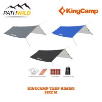 KINGCAMP TARP RIMINI SIZE M  Tarp หรือ Flysheet ขนาด 3x3 m สำหรับเต็นท์ หรือเปล ป้องกันแสง UV เคลือบกันน้ำ 3000 mm. ผ้ากันแดดกันฝน