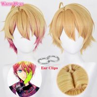 Hoshino Akuamarin Cosplay Wig Oshi No Ko 32Cm Short Wig Orange Pink Wig Cosplay Anime Wig Heat Resistant Synthetic Wigs +Wig Cap