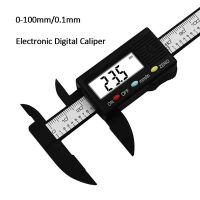 Tech-Savy LCD Digital Caliper 100Mm 0.1Mm คาร์บอนไฟเบอร์เวอร์เนียคาลิปเปอร์วัดไมโครเมตรไม้บรรทัดดิจิตอลเครื่องมือวัดคาร์บอนไฟเบอร์