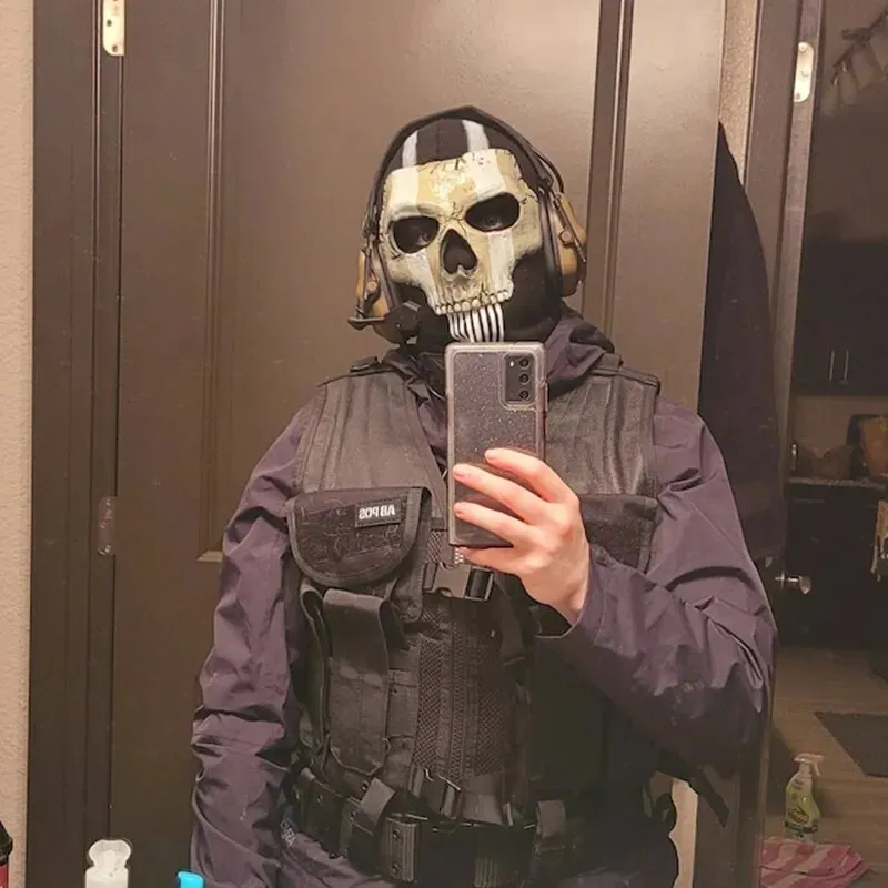 Ghost Mask V2 - Operador Mw2 Airsoft Cod Cosplay Airsoft Tactical
