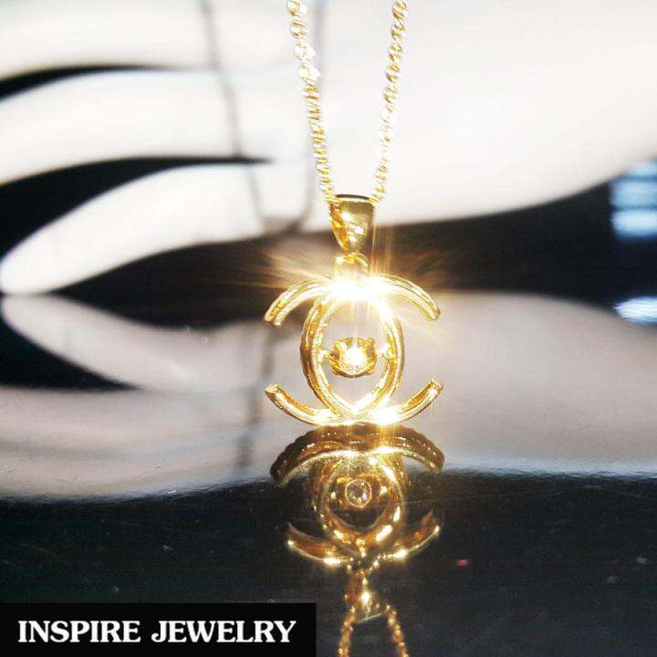 inspire-jewelry-จี้เพชรcz-พร้อมสร้อยคอ-งานแฟชั่นอินเทรนสุดๆ-มีเพชรดุ๊กดิ๊กเม็ดกลาง-เพชรน้ำงาม-เล่นไฟสุดๆ-ฝังหนามเตย-งานจิวเวลลี่-ใส่กับเสื้อผ้าไทย-ชุดไทย-ผ้าสไบ-หรือใส่ประดับ-ผ้าซิ่น-ผ้าถุง-ผ้าไหม-ตาม