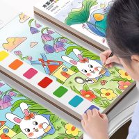 12Pages Coloring Books Portable Watercolor Painting Book Graffiti Picture Books Painting Drawing Toys For Children Gift