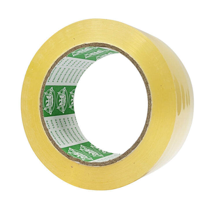 phoenix-green-packaging-tape-48-mm-low-noise-เทปใสติดกล่องพัสดุ-เสียงเบา-ความยาว-100-หลา-1ชื้น-ของแท้