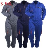 Worker Working Coveralls Welding Suit Auto Car Repairmen Workshop Mechanic Plus Size Pants Welding Clothes Overall Workwear