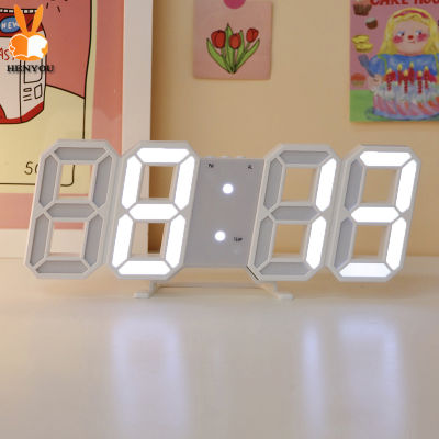 นาฬิกาดิจิตอลLED 3D นาฬิกา3มิติ นาฬิกาตกแต่งห้อง นาฬิกาตั้งโต๊ะหรือแขวนพนัง สามารถตั้งปลุกได้ digital clock ราคาถูกพร้อมส่ง!!