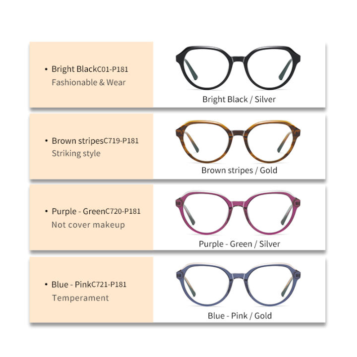 veithdia-แว่นตากรอบแว่นตาโลหะใหม่แว่นตาป้องกันแสงสีฟ้าแฟชั่นของผู้หญิงตาแมว-bj9218แว่นตาแบบแบน