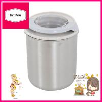 ขวดโหลสเตนเลสฝาดึง KECH SS 0.8 ลิตรSTAINLESS STEEL CANISTER WITH PULL LID KECH SS 0.8L **คุณภาพดี**