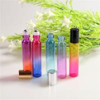 1pc Gradient Color Glass Essential Oil Bottle Portable Travel Cosmetic Perfume Spray Frosting Glass Refillable Bottle Travel Size Bottles Containers