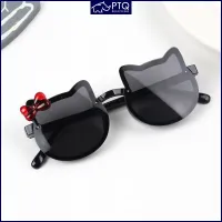 Children Sunglasses Bow Kitty Shape Kids Fashion Glasses Eye Protection Baby UV400 Sun Glasses PTQ