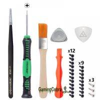 eXtremeRate Cross Screwdriver Repair Kits with Spare Screws Tweezers Prying Tool ＆ Cleaning Brush for PS5 Controller