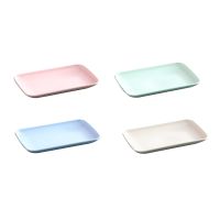 【CC】✷◕  Serving Trays Plates Rectangular Platters Platter Plate Oven Safe for Food Holder BBQ M01 22