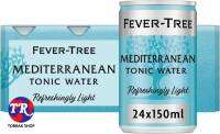 Fever Tree Mediterranean Tonic Water ฟีเวอร์ทรีเมดิเตอร์เรเนีย โทนิกวอเตอร์ เครื่องดื่มอัดก๊าซ 150มล. แพ็ค 24 ขวด