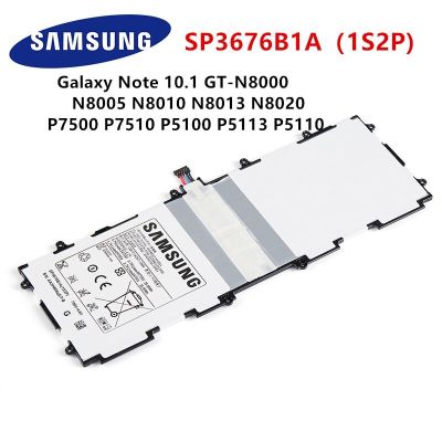 แบตเตอรี่แท้ Samsung Galaxy note10.1 GT-N8000 N8005 N8010 N8013 N8020 P7500 P7510 P5100 P5113 SP3676B1A 7000MAh+