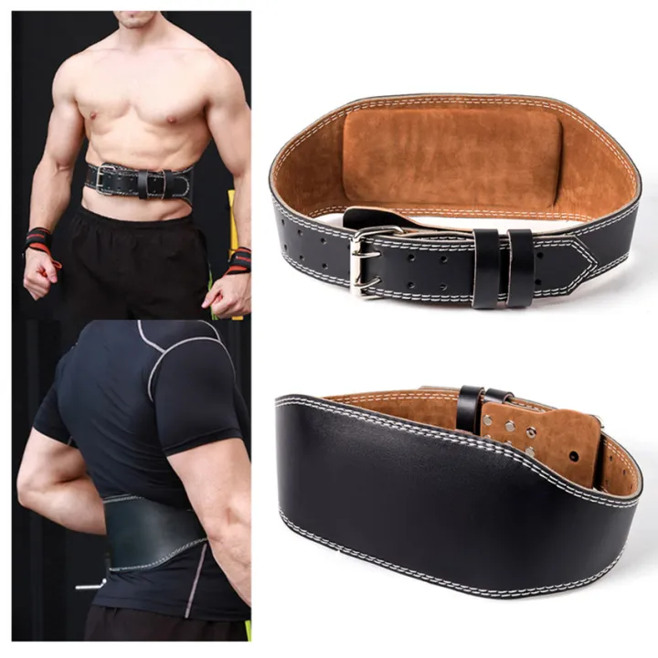 Adjustable Leather Weightlifting Belt Waist Support Gym Belt Unisex Wide  Wrap Training Weight Lifting Brace Straps Weightlifting Belt Lazada PH