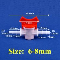 1 ~ 20ชิ้น4 ~ 25มม. ลด Dia Pom Ball Valve ตู้ปลาปั๊มลมท่อสวนหยดชลประทานวาล์วน้ำข้อต่อเจดีย์