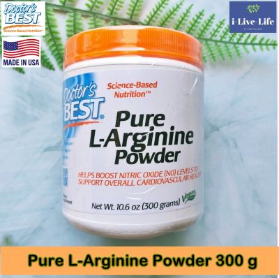 ผง แอลอาร์จีนีน บริสุทธิ์ Pure L-Arginine Powder 300 g - Doctors Best