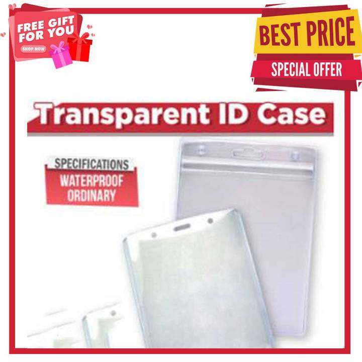 (5pcs) ORDINARY A6 ID Card Holder ORDINARY and with Zip Lock Waterproof Vertical ID Case ID