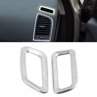 2Pcs Car Air Outlet Cover Trim Air Vent Frame Strip For Volvo XC60 2009 2010 2011 2012 2013 2014 2015 2016 2017 Silver Fuel Injectors