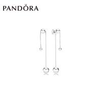 Pandoraˉ ring 925 silver earrings 297535 temperament simple new long earrings women Stud earrings Drop earrings women jewelry Pandoraˉ earrings Stud earrings