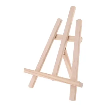 JETTINGBUY Mini Wooden Tripod Easel Display Painting Stand Card Canvas  Holder