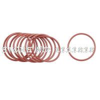 10 Pcs 45mm OD 2.5mm Thickness Silicone O Rings Oil Seals Gasket Dark Red Bearings Seals