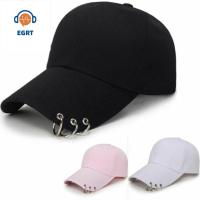EGRT เย็น ผู้หญิง ฮิพฮอพ หมวกทรงแหลม หมวกเต้น แสดงแคป หมวกเบสบอล กับแหวน หมวกกันแดด หมวก Snapback