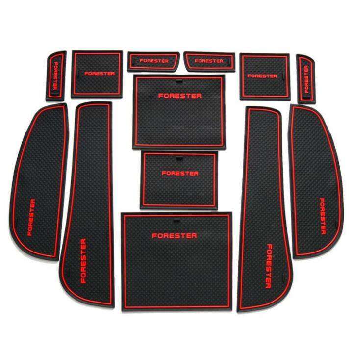 รถประตู-groove-mat-car-gate-slot-pad-ถ้วย-armrest-storage-pad-สำหรับ-subaru-forester-2009-2010-2011-2012