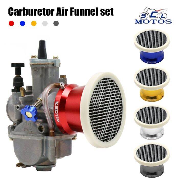 SCL Motos 74mm Carburetor Air Filter Cup Universal with Net Velocity Stack Mesh Screen Lazada PH