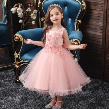 Child Kid Girls Princess Glitter Velvet Dress Wedding Prom Party Banquet  Gown