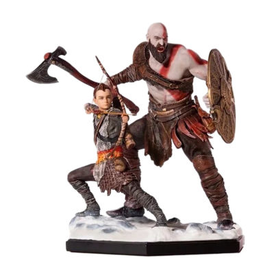 NECA เทพเจ้าแห่งสงครามเกมคลาสสิก PS4 Kratos Atreus พ่อและลูกชายรูปการกระทำพีวีซีรูปแบบสะสมของเล่นตุ๊กตาของขวัญวันเกิด